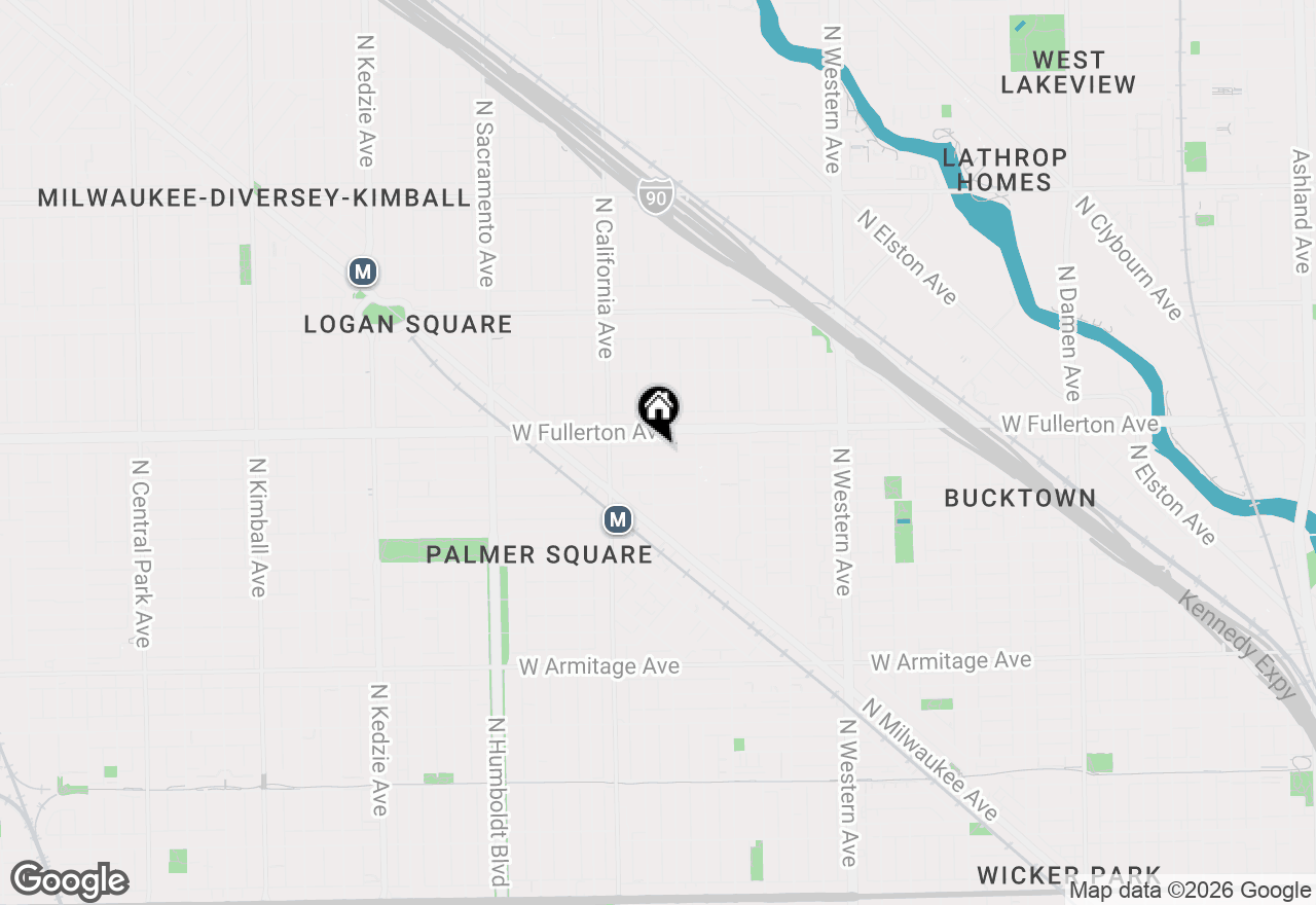 Map of 2654 W Medill Avenue #208, Chicago, IL 60647
