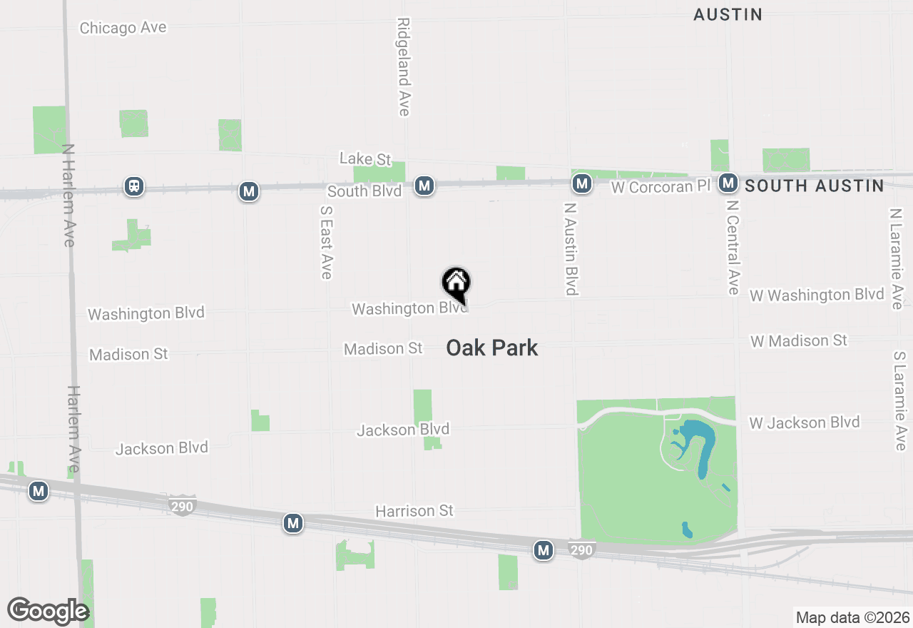 Map of 243 Washington Boulevard #3A, Oak Park, IL 60302