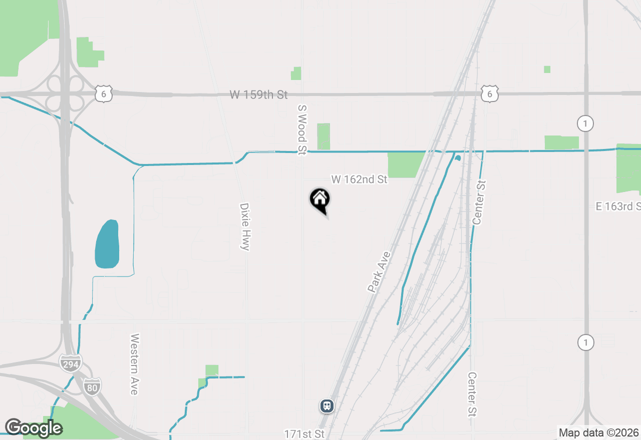 Map of 16329 Hermitage Avenue, Markham, IL 60428