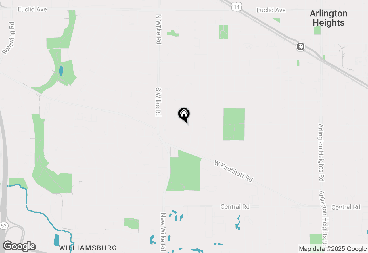 Map of 1321 W Park Street, Arlington Heights, IL 60005