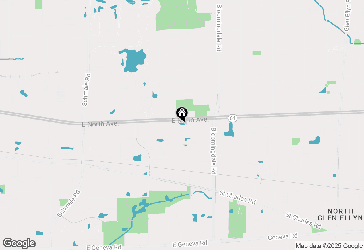 Map of 1188 Harbor Court, Glendale Heights, IL 60139