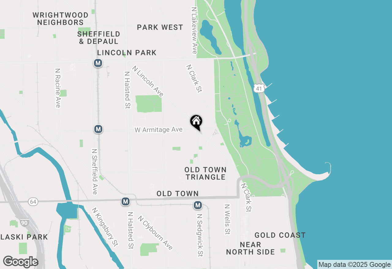 Map of 1942 N Sedgwick Street #1, Chicago, IL 60614