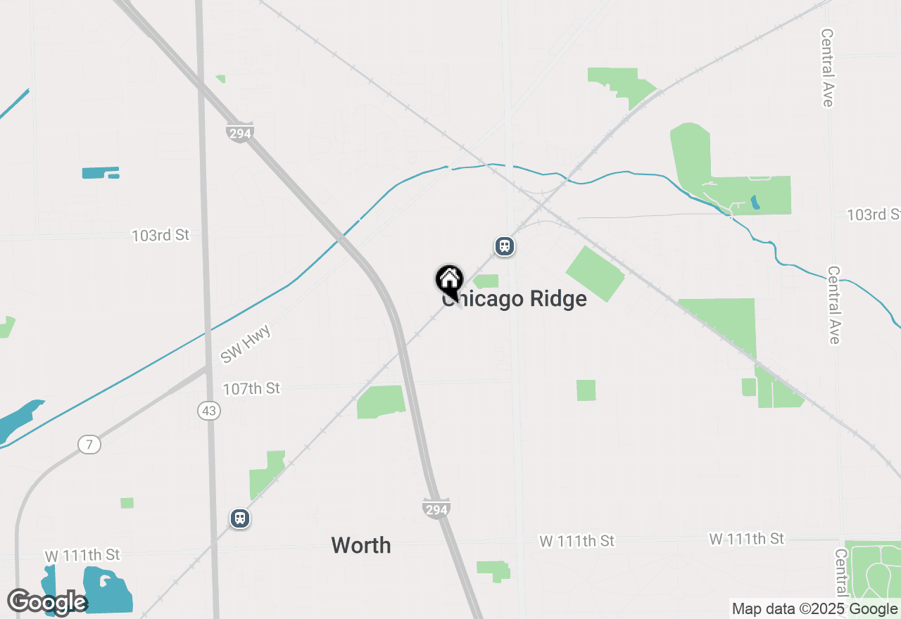 Map of 6536 Ridge Drive, Chicago Ridge, IL 60415