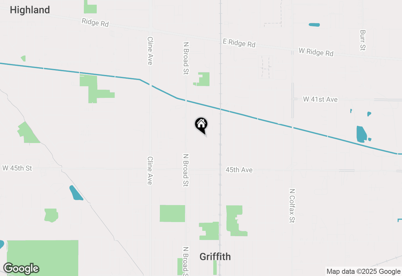 Map of 1044 N Rensselaer Street, Griffith, IN 46319