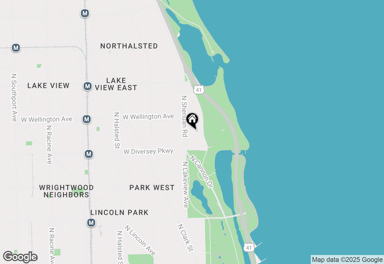 Map of 2912 N Commonwealth Avenue #11CD, Chicago, IL 60657