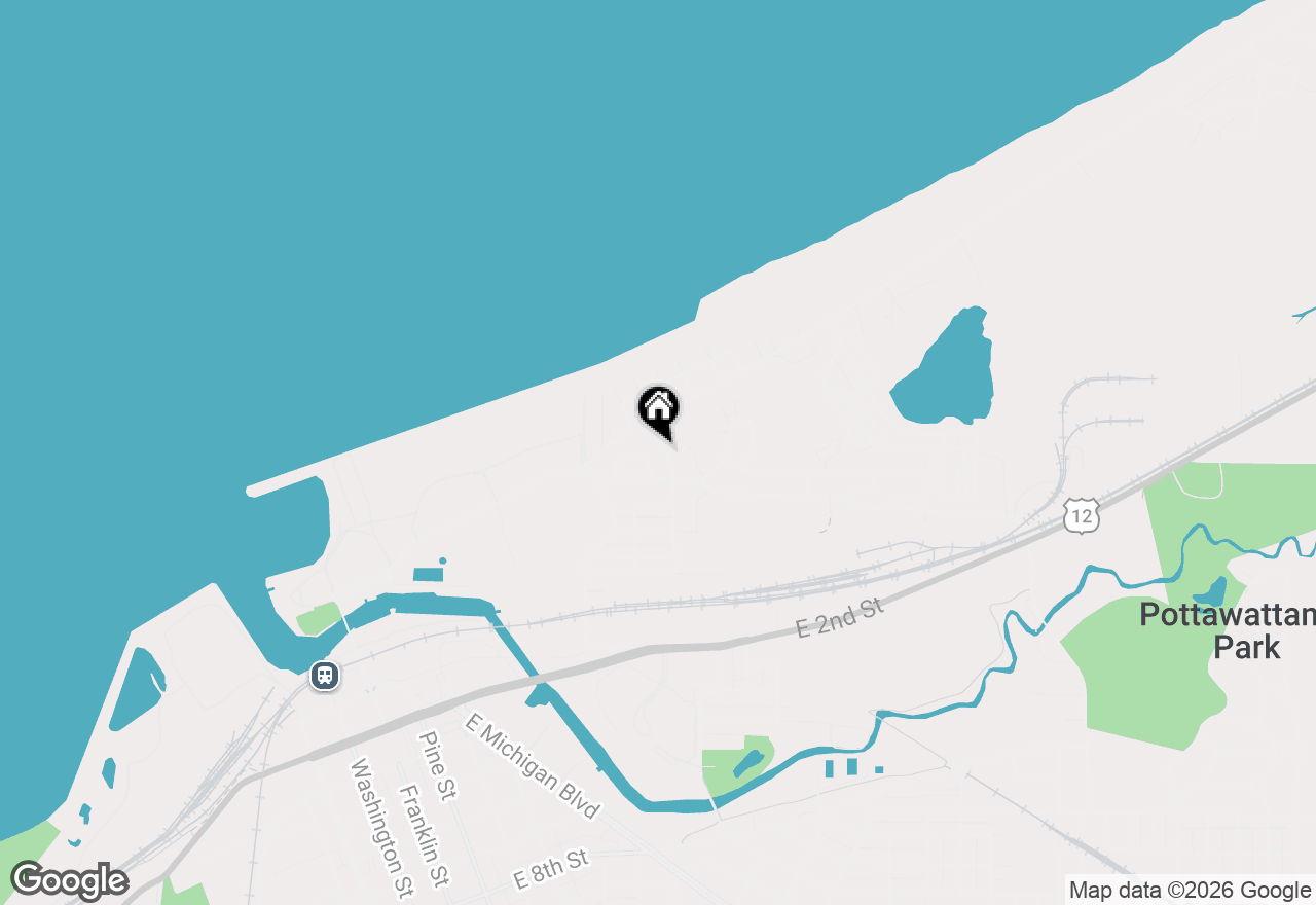 Map of 206 Lake Avenue, Michigan City, IN 46360