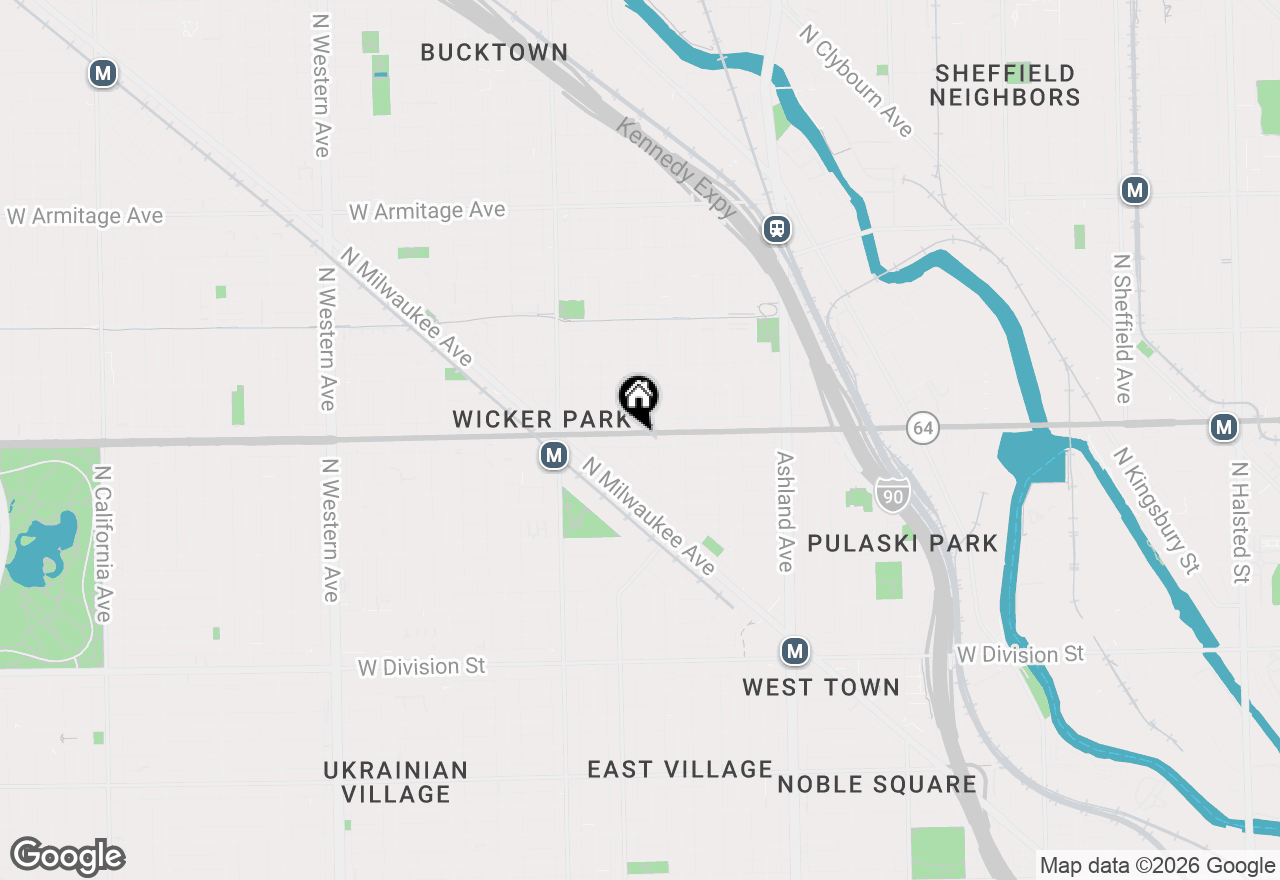 Map of 1837 W North Avenue #3, Chicago, IL 60622