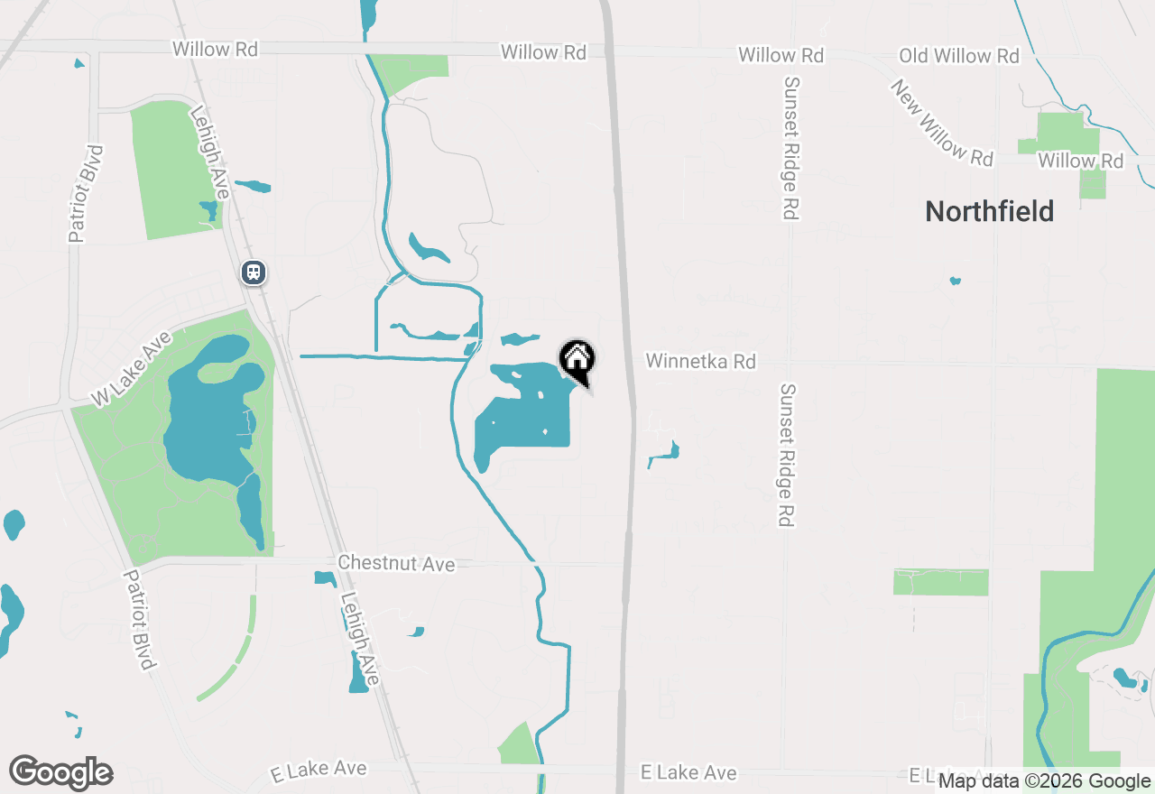 Map of 2100 Valley Lo Lane, Glenview, IL 60025