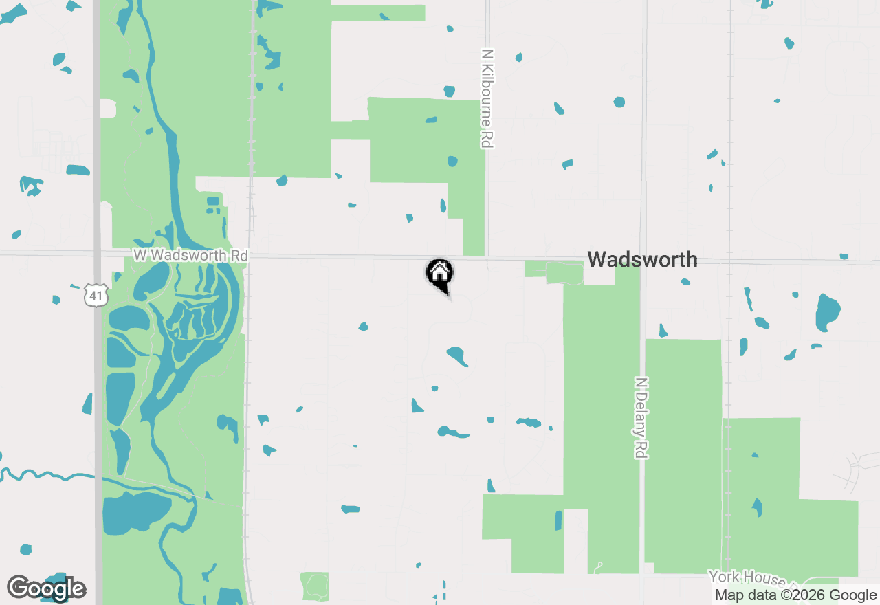 Map of 38868 N Oakcrest Lane, Wadsworth, IL 60083