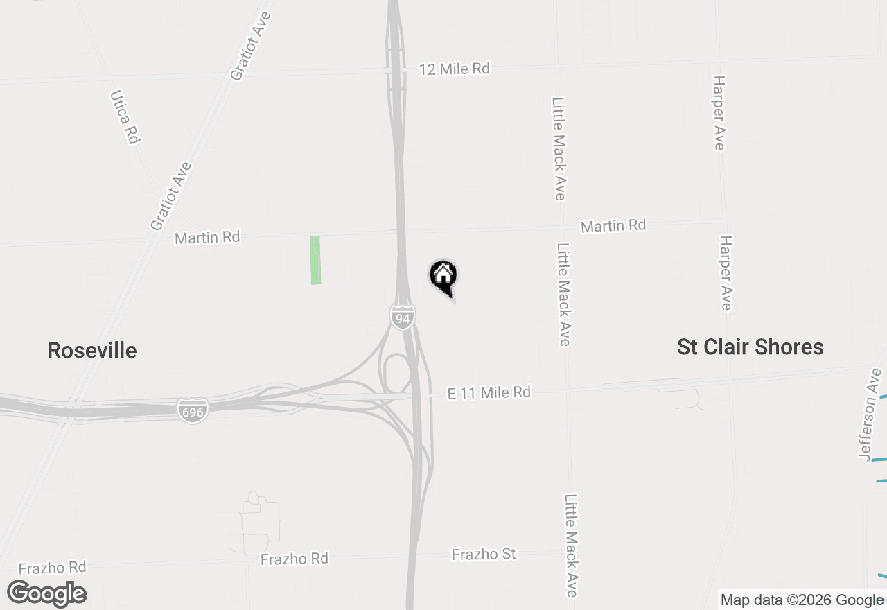 Map of 28036 Larchmont Street, St Clair Shores, MI 48081