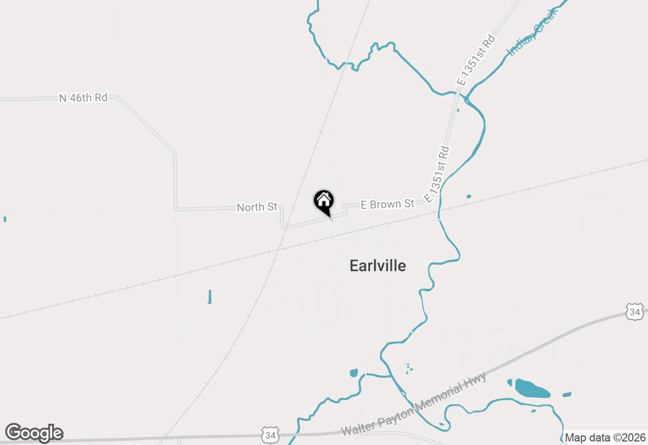 Map of 309 North Street, Earlville, IL 60518