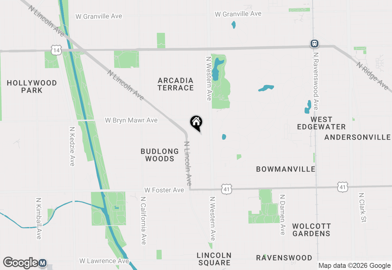 Map of 2456 W Catalpa Avenue #2, Chicago, IL 60625
