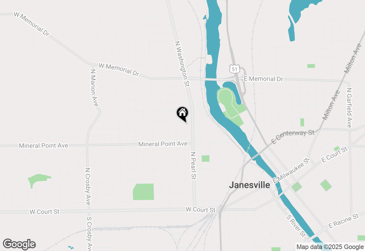 Map of 563 N Chatham Street, Janesville, WI 53548