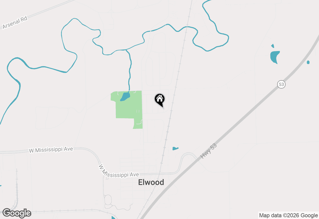 Map of 804 Deerpath Lane, Elwood, IL 60421