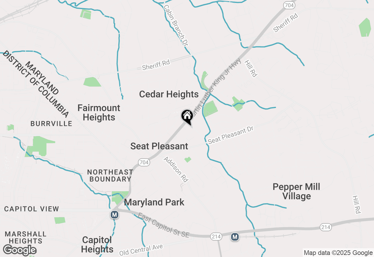 Map of 6027 Martin Luther King Jr Court, Capitol Heights, MD 20743