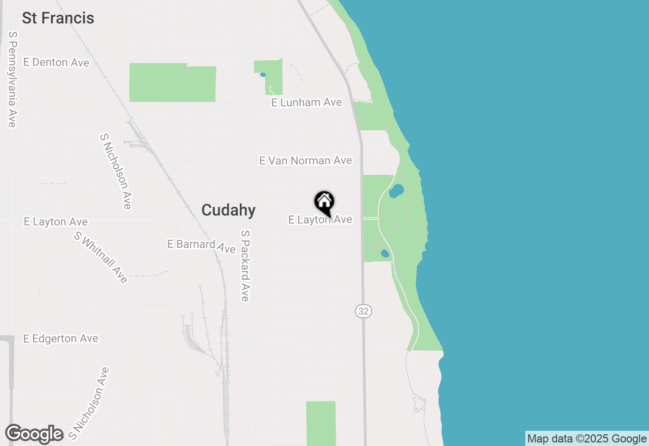 Map of 3855 E Layton Ave, Cudahy, WI 53110
