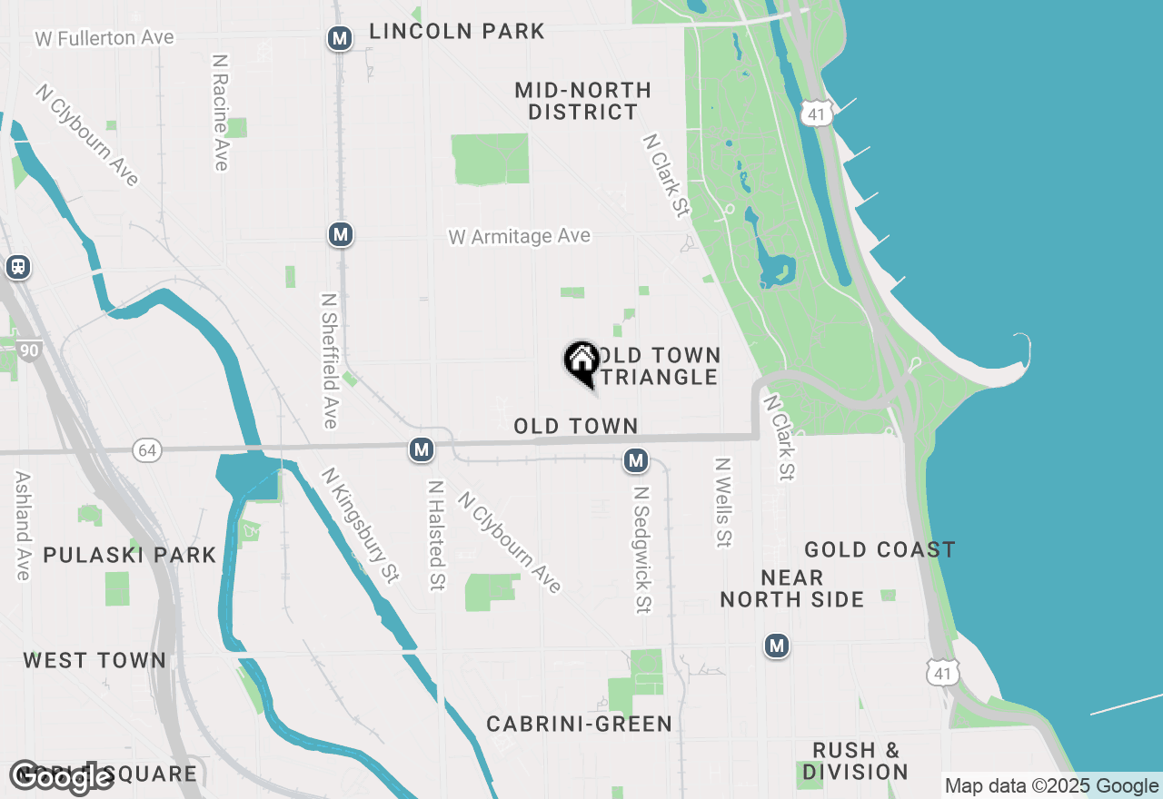 Map of 1648 N Cleveland Avenue, Chicago, IL 60614