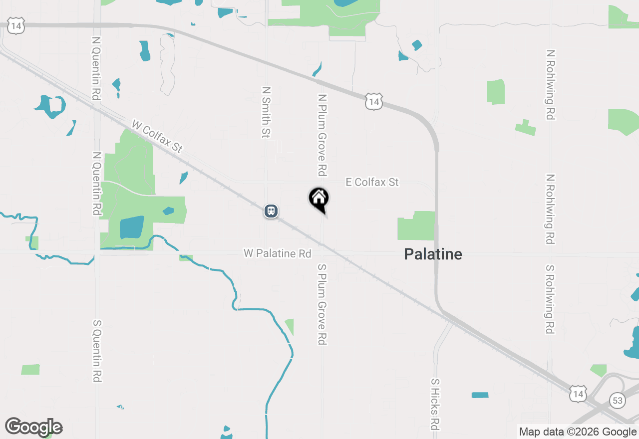 Map of 104 N Plum Grove Road #504, Palatine, IL 60067