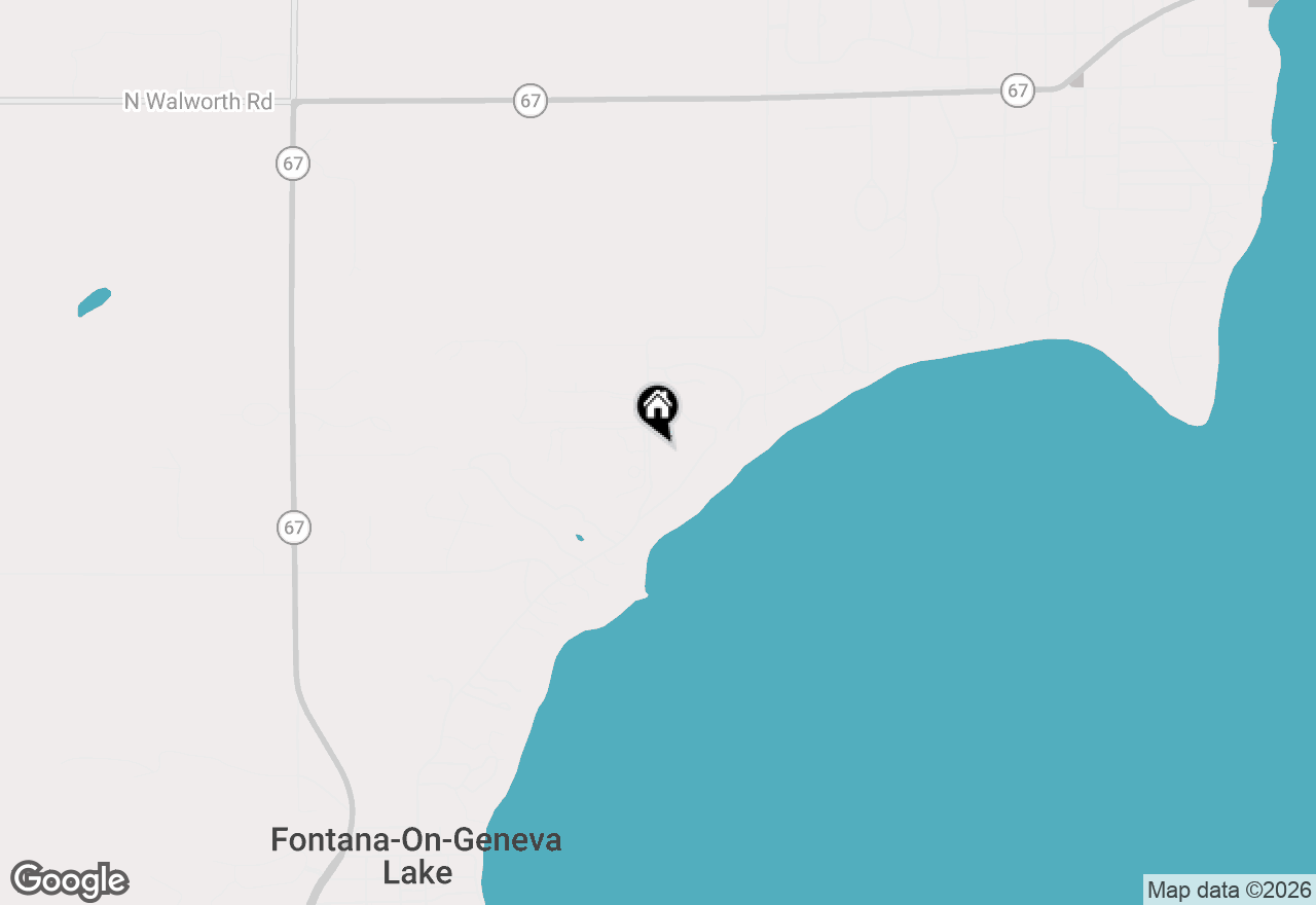 Map of N2004 N Lake Shore Dr, Fontana, WI 53125