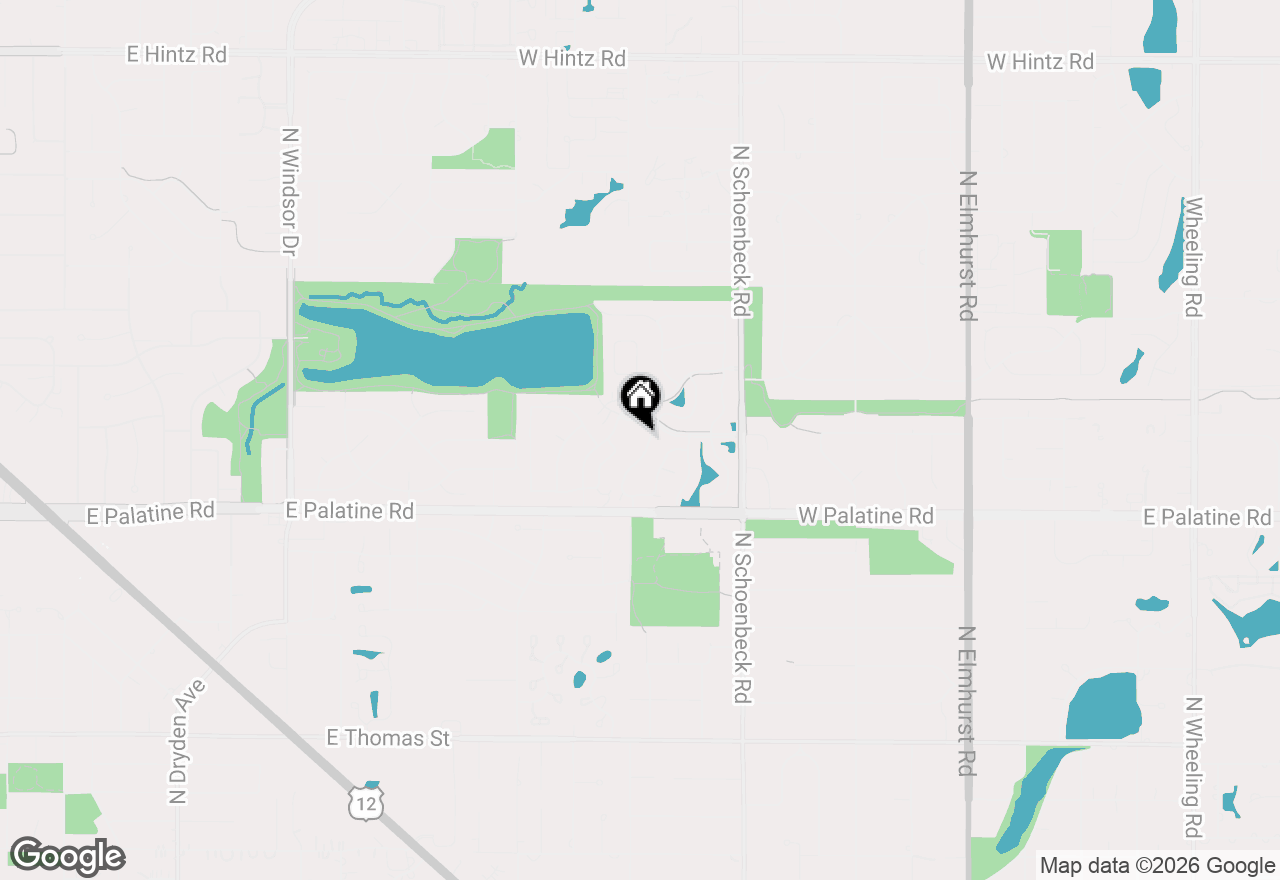 Map of 2026 N Charter Point Drive, Arlington Heights, IL 60004