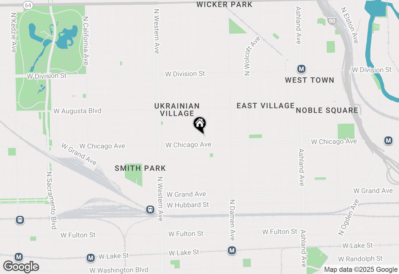 Map of 2147 W Rice Street #2E, Chicago, IL 60622
