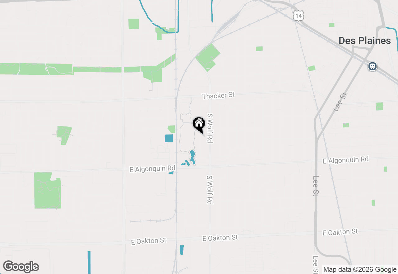 Map of 1042 Alfini Drive, Des Plaines, IL 60016