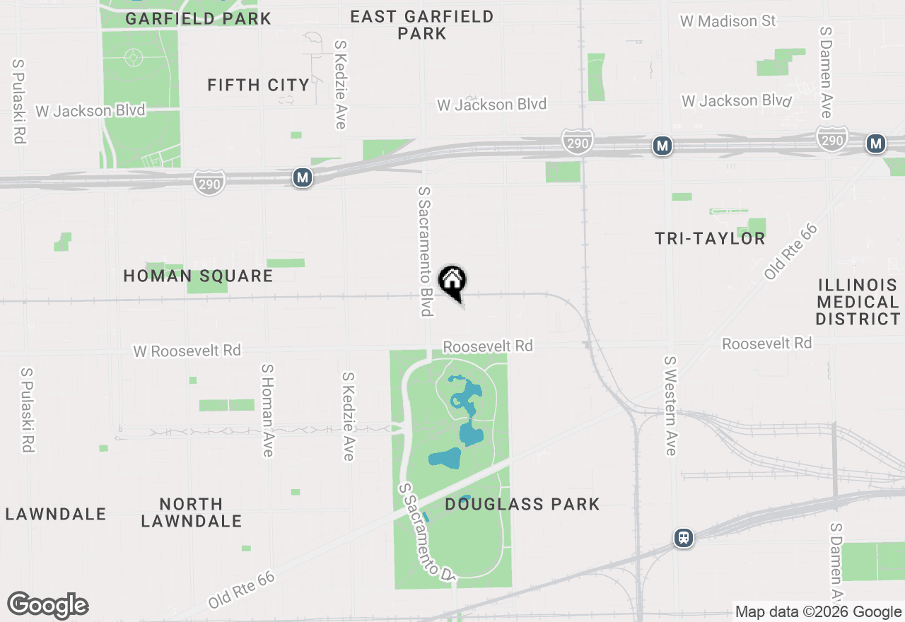 Map of 1105 S Richmond Street #2, Chicago, IL 60612