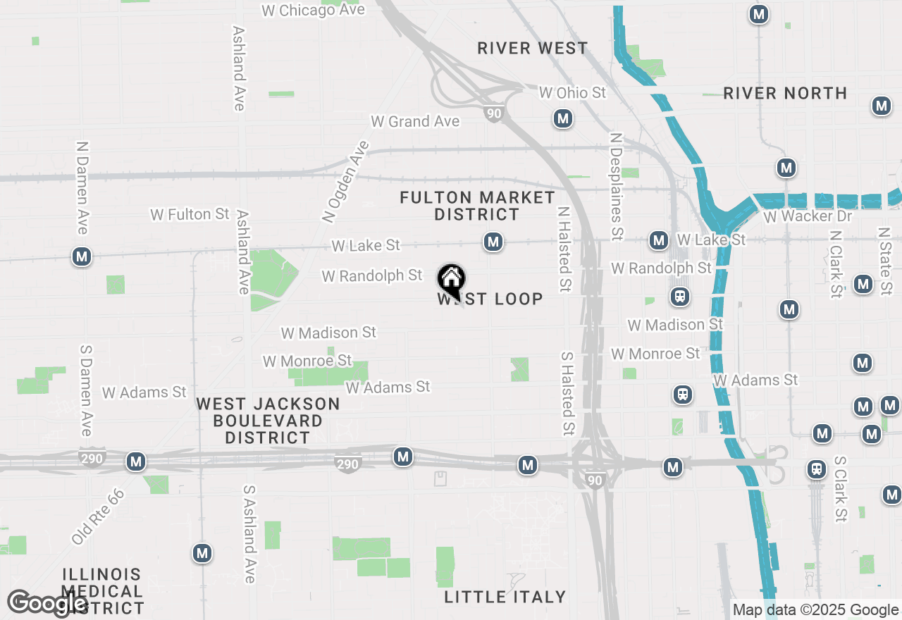 Map of 31 N Aberdeen Street #4S, Chicago, IL 60607