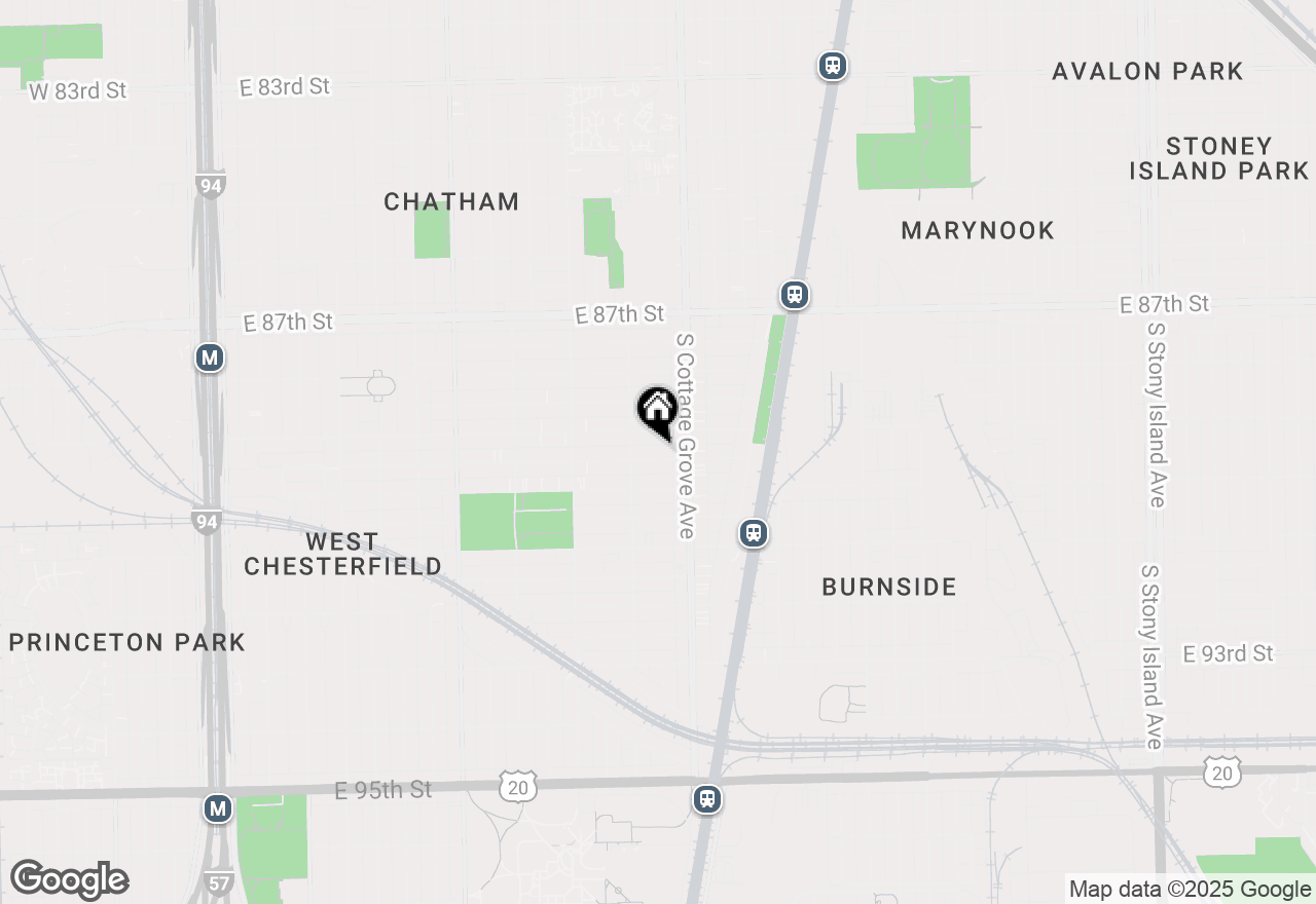 Map of 726 E 89th Place, Chicago, IL 60619