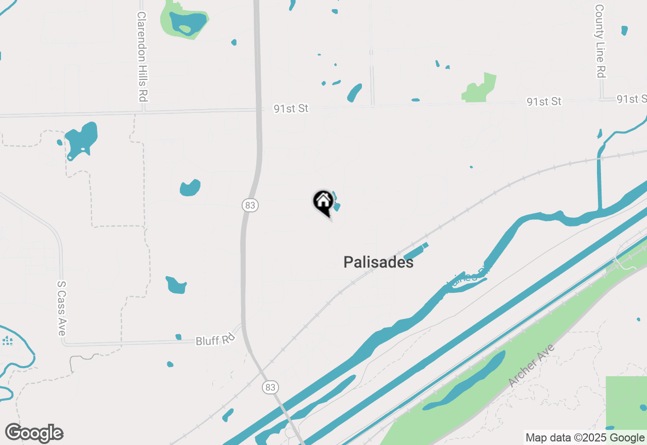 Map of 9500 Falling Waters Drive E, Burr Ridge, IL 60527