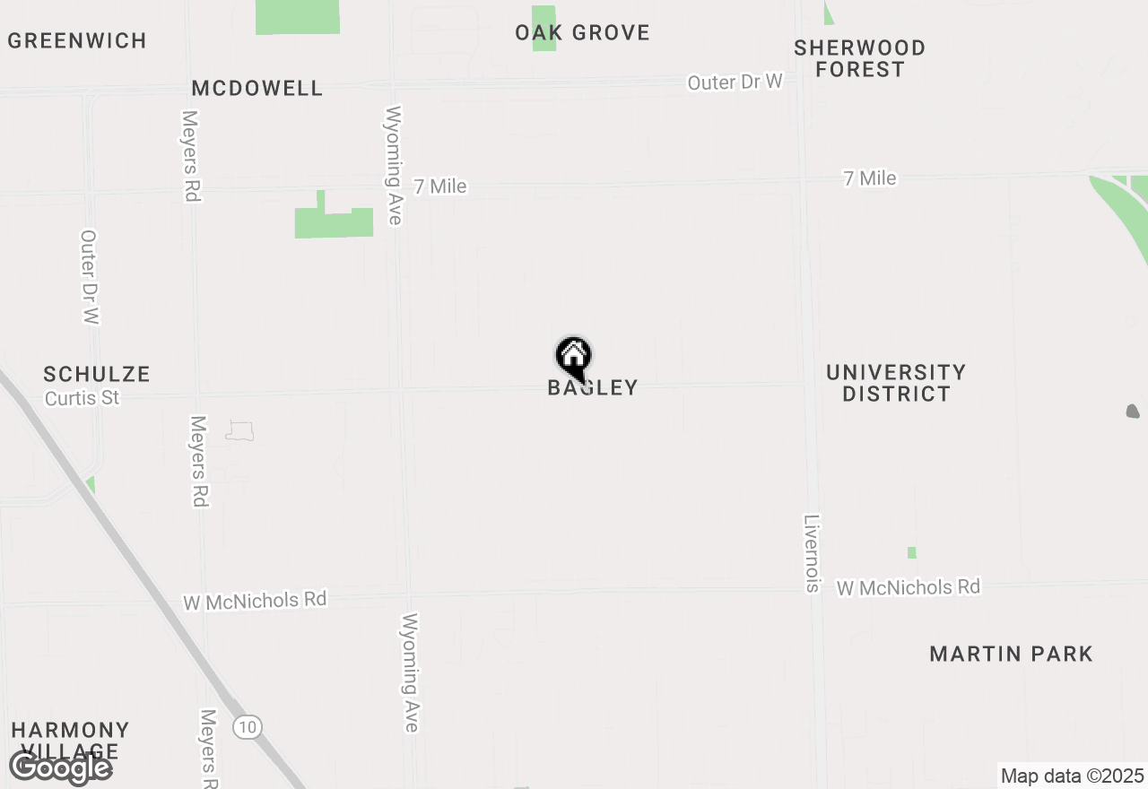 Map of 18106 Roselawn Street, Detroit, MI 48221