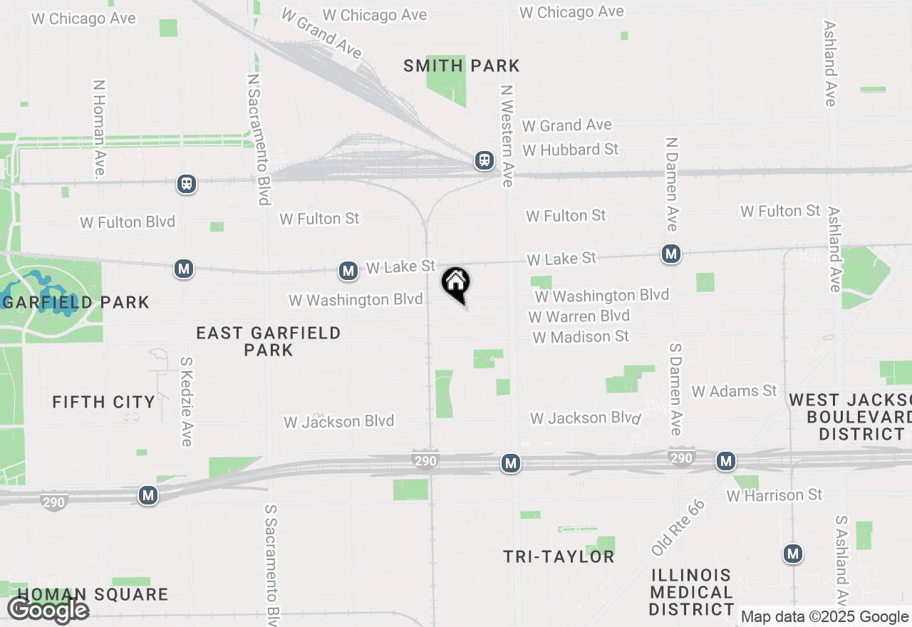 Map of 2532 W Warren Boulevard, Chicago, IL 60612