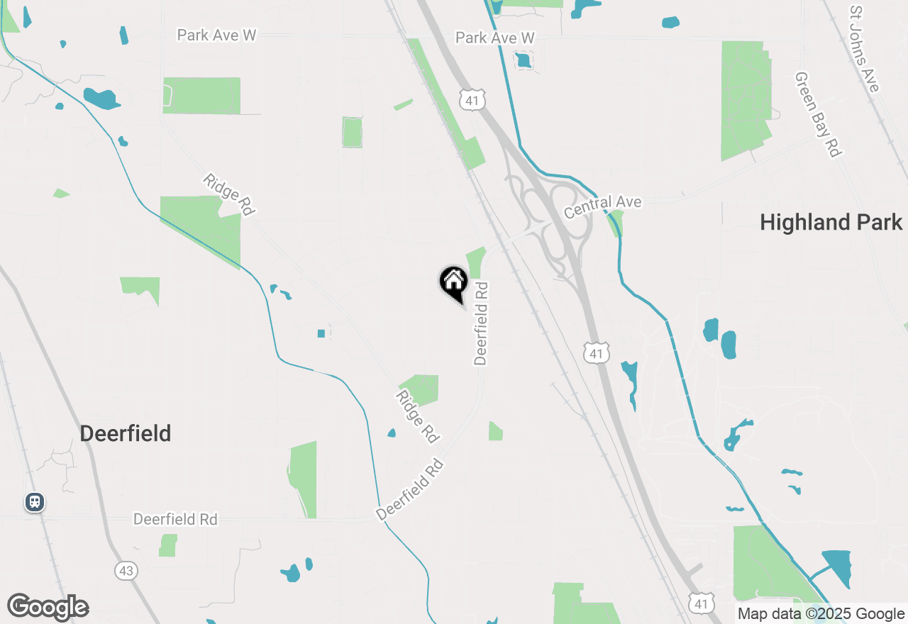 Map of 1317 Ferndale Avenue, Highland Park, IL 60035