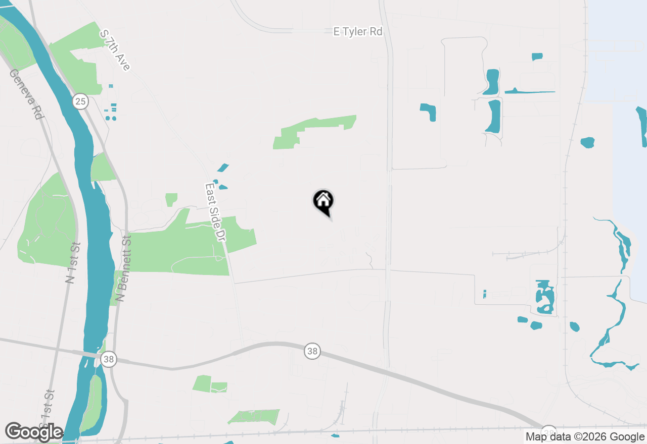 Map of 720 Lancaster Lane, Geneva, IL 60134