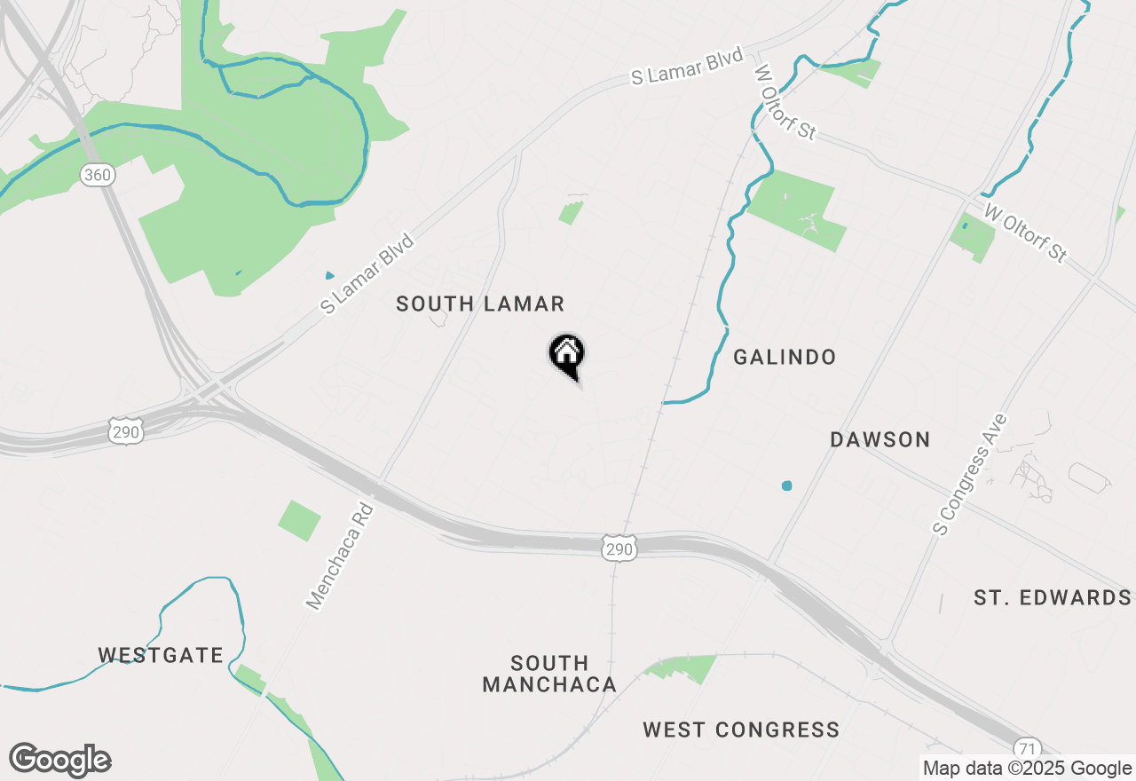 Map of 1602 Southgate Cir #B, Austin, TX 78704