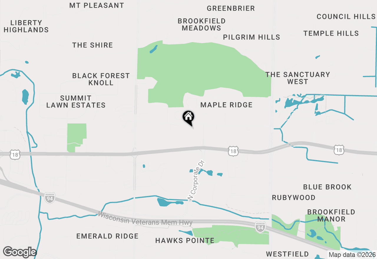 Map of 18125 W Wisconsin Ave #201, Brookfield, WI 53045