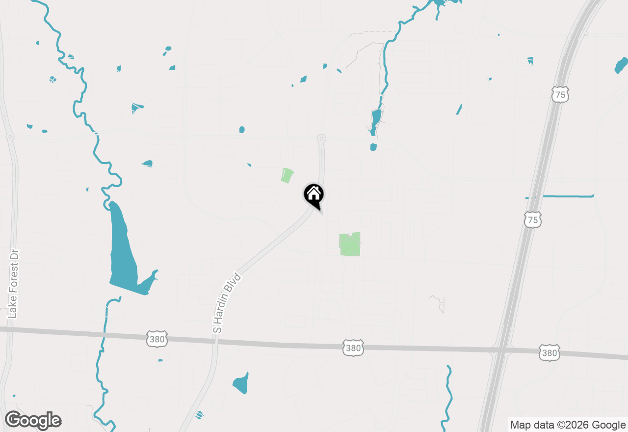 Map of 2841 Bluejack Road, Mckinney, TX 75071