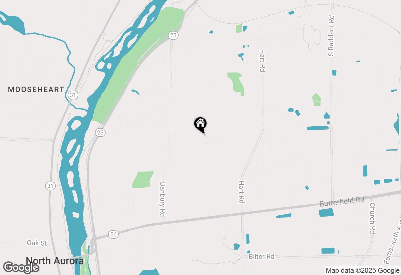 Map of 719 Pinecreek Drive, North Aurora, IL 60542