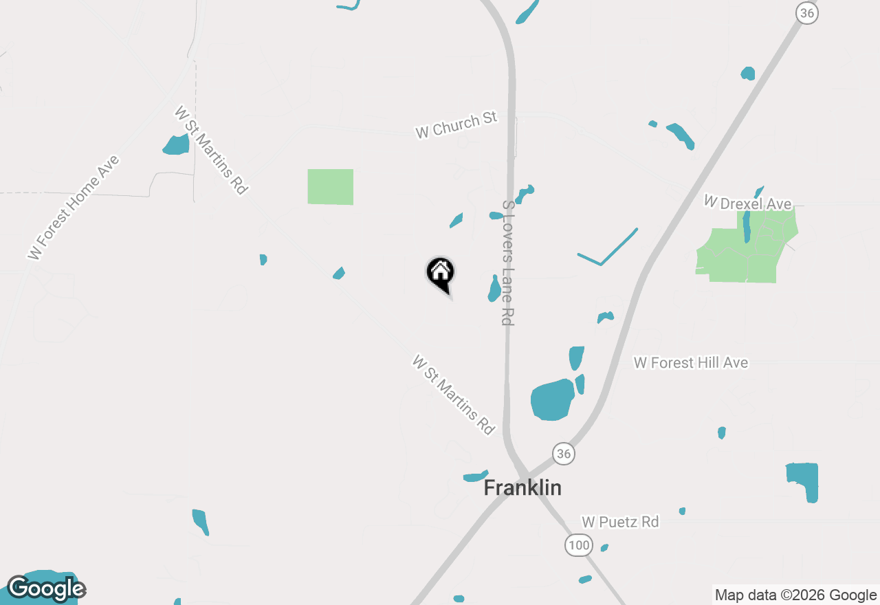 Map of 8079 S Steeple View Dr, Franklin, WI 53132