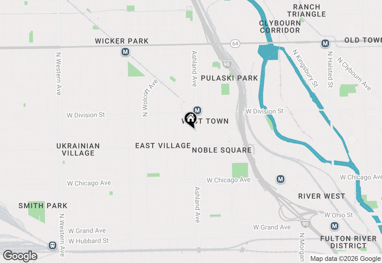 Map of 1057 N Marshfield Avenue #3, Chicago, IL 60622