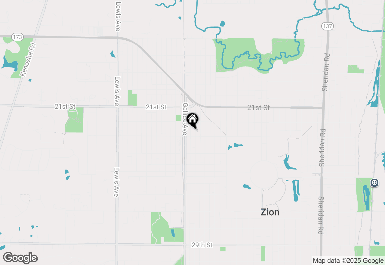 Map of 2214 Gilead Avenue, Zion, IL 60099
