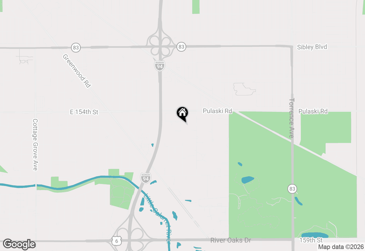 Map of 15441 E End Avenue, Dolton, IL 60419