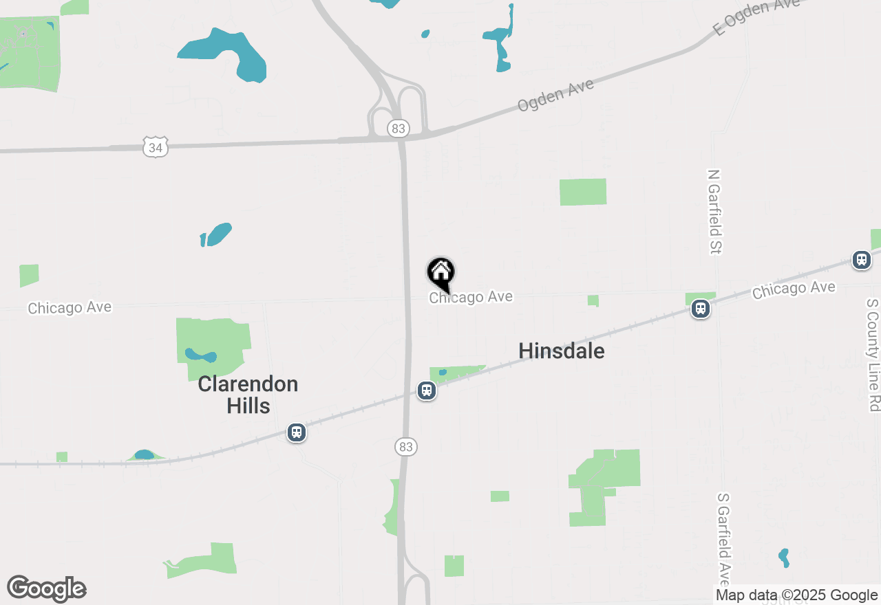 Map of (Address confidential), Hinsdale, Illinois 60521