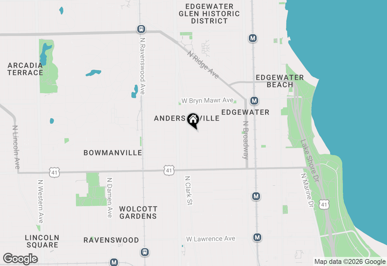 Map of 1468 W Balmoral Avenue #3, Chicago, IL 60640