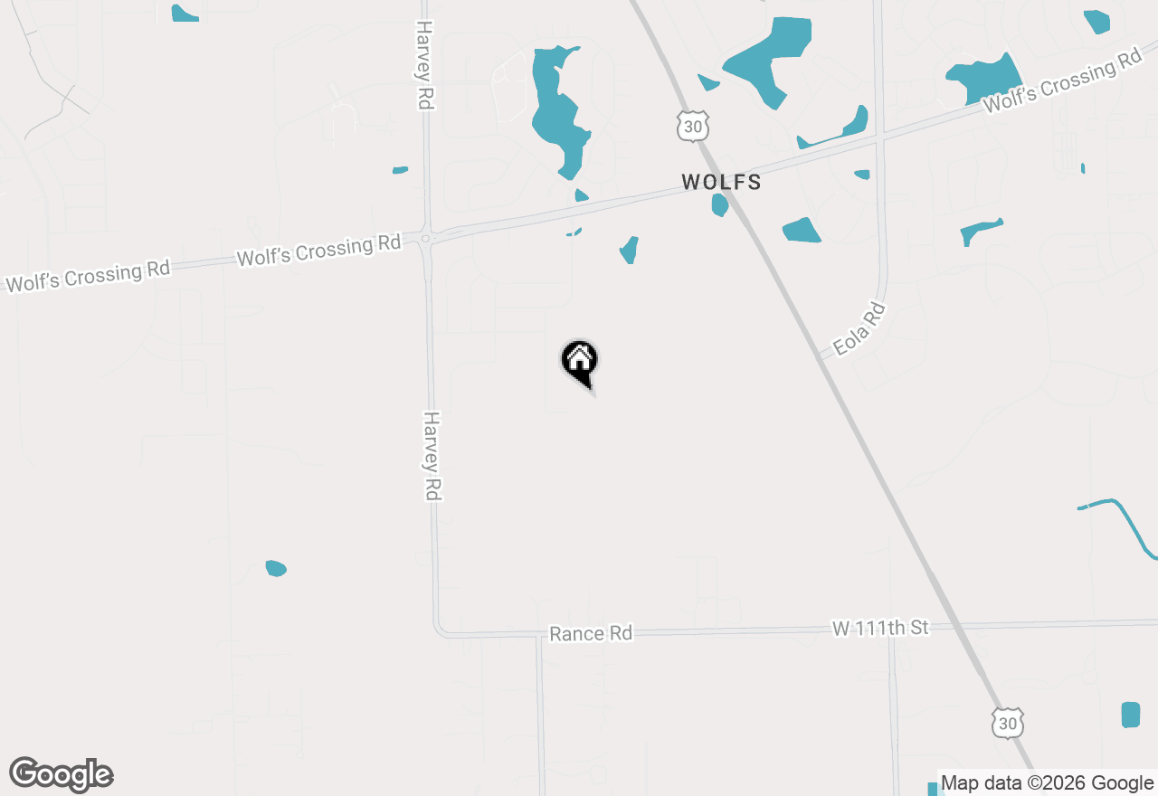 Map of 245 Cooney Way, Oswego, IL 60543