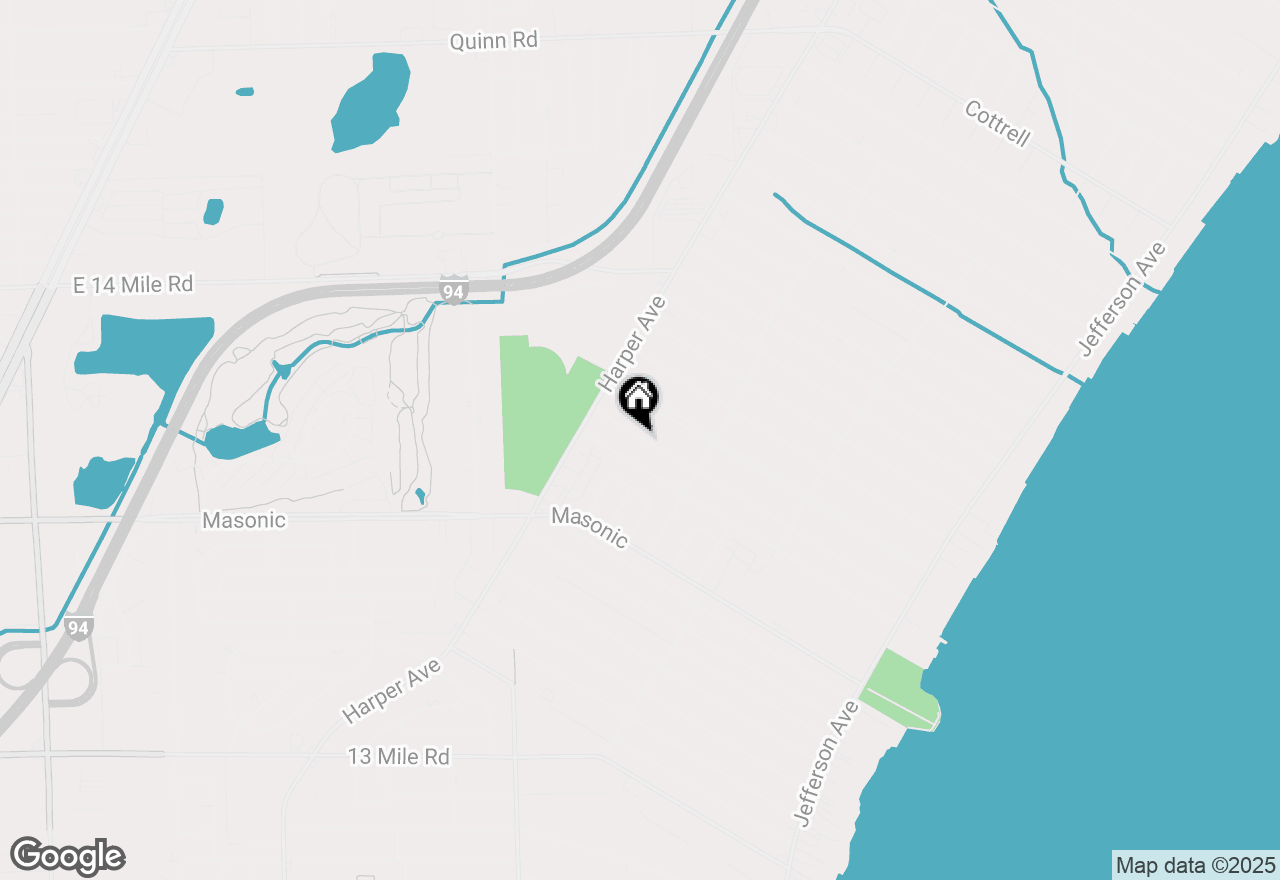 Map of 22824 Recreation Street, St Clair Shores, MI 48082