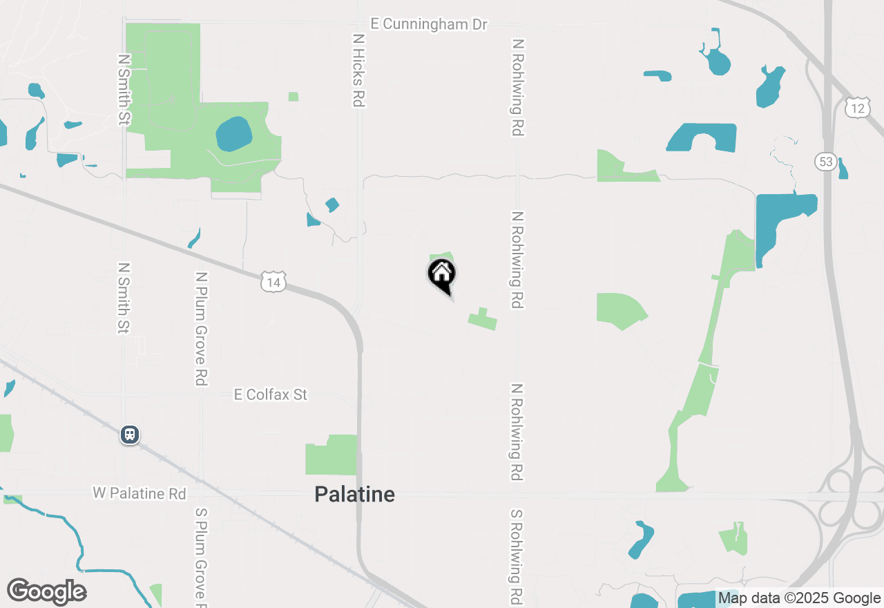 Map of 415 N Macarthur Drive, Palatine, IL 60074