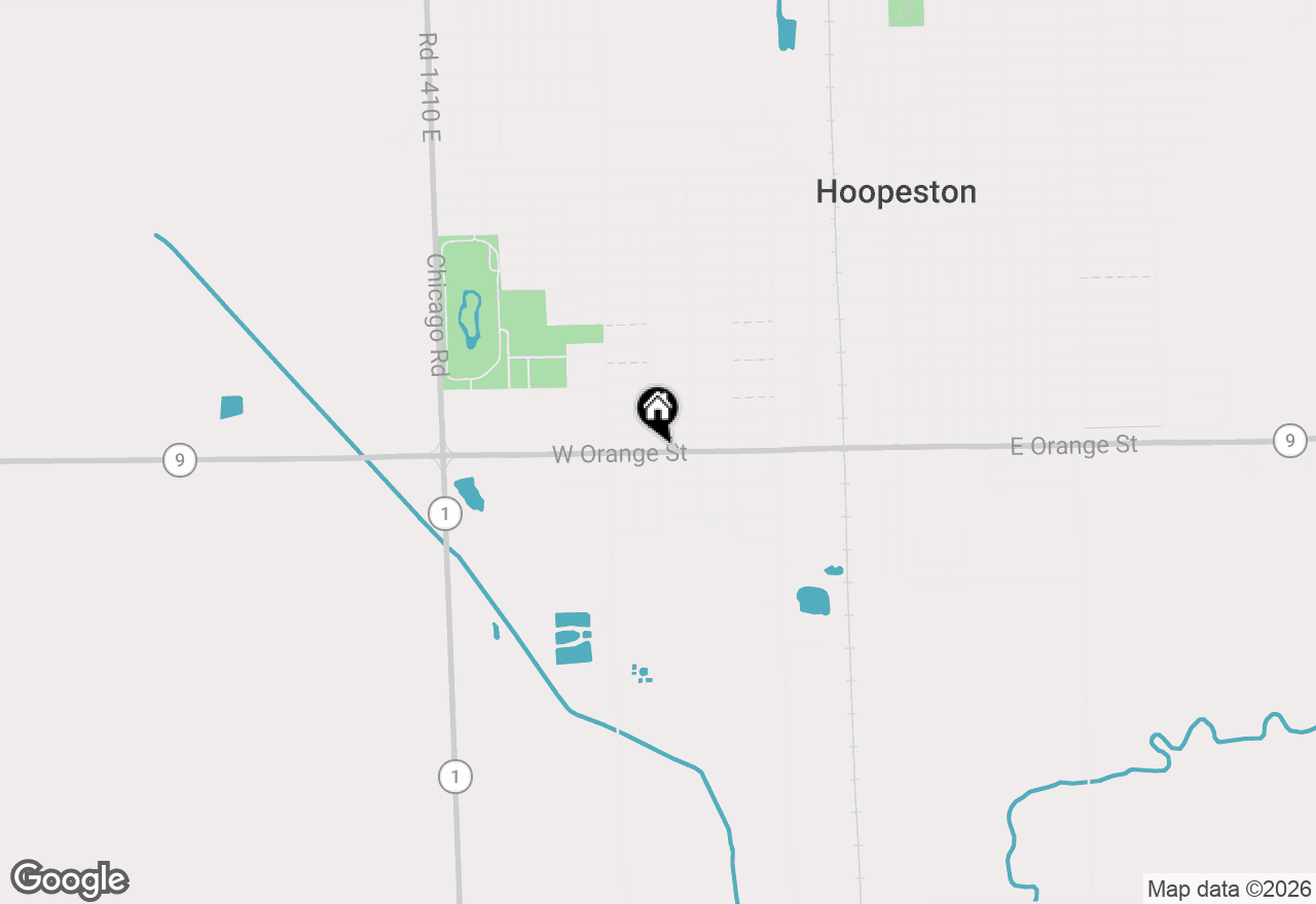 Map of (Address confidential), Hoopeston, Illinois 60942