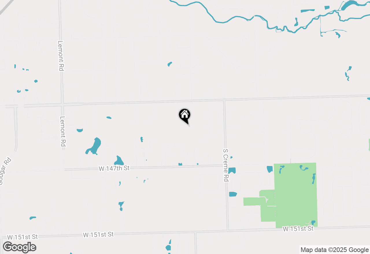 Map of 14828 W North Creek Court, Homer Glen, IL 60491
