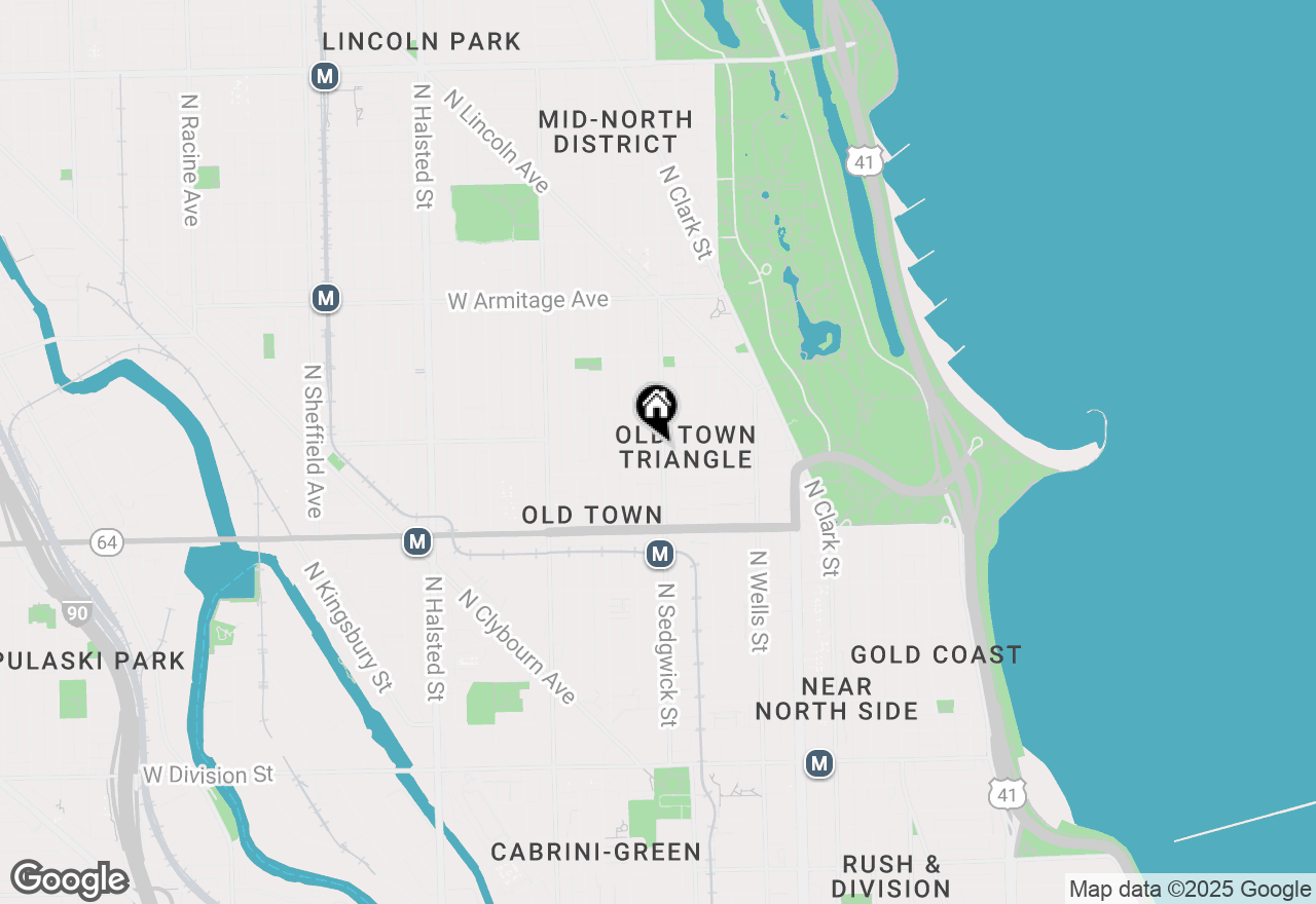 Map of 1720 N Sedgwick Street, Chicago, IL 60614